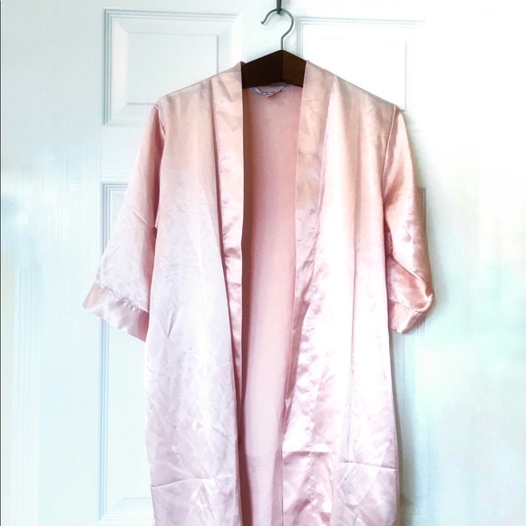 PRETTY ROBES Pink Satin Robe - Picture 4 of 14